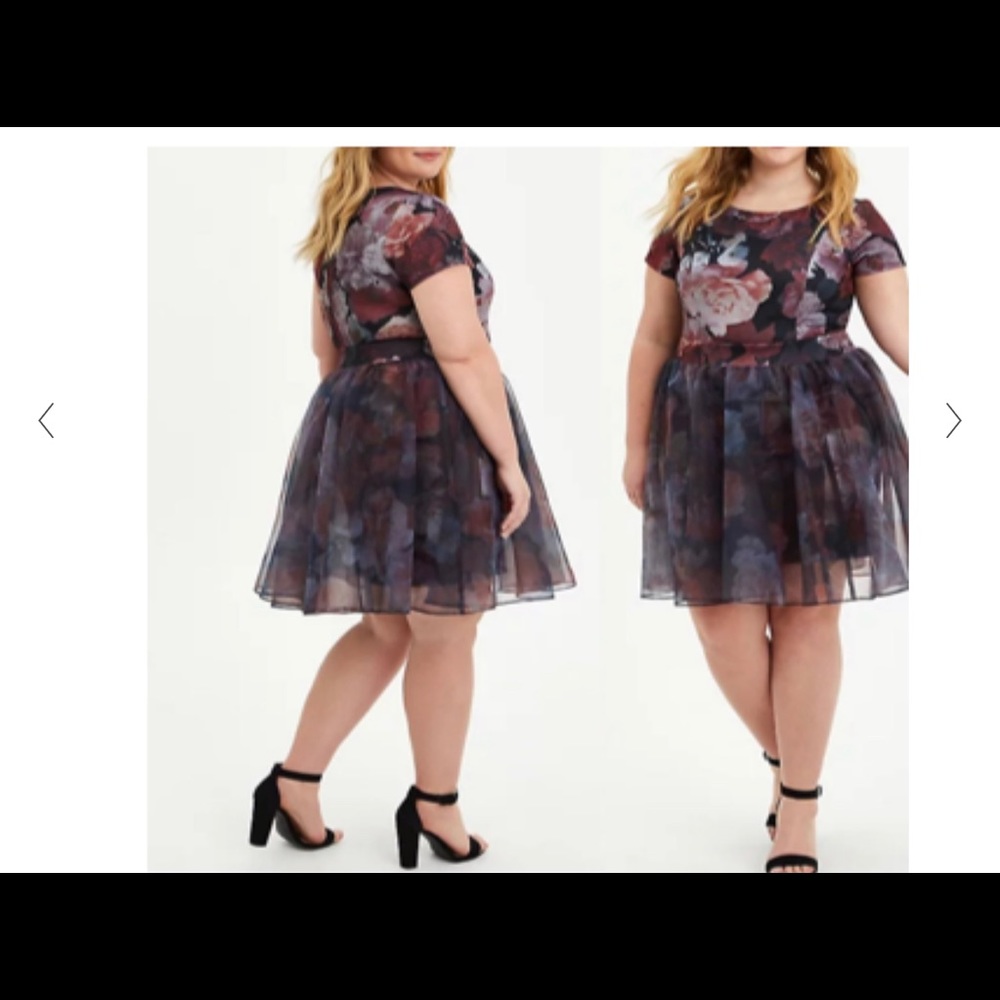 Torrid 3x floral scuba dress